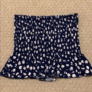 Tube top with flare bottom